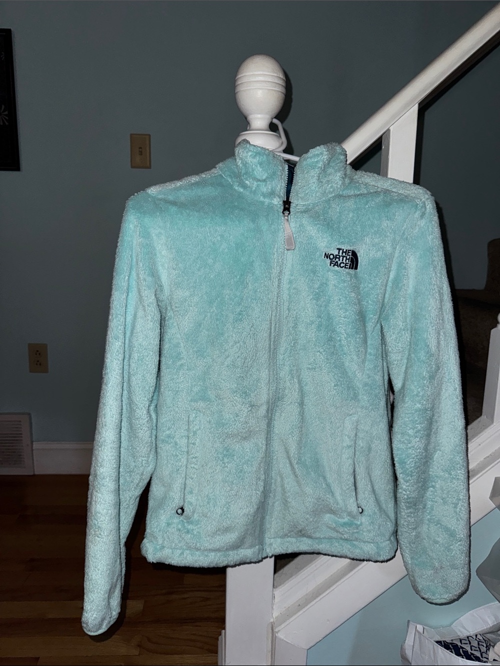 The North Face Women's Osito jacket aqua blue small